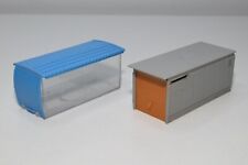 B46 1:55 ?? SIKU KUNSTSTOFF GRAU GARAGE 2X EXC. ZUSTAND.