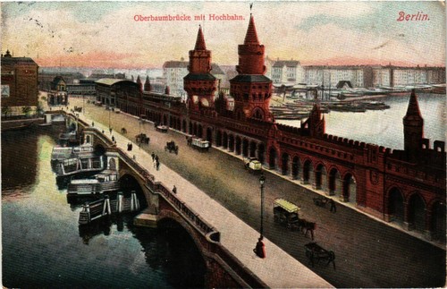 Berlin oberbaumbrücke - ak, ak