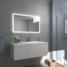 Lichtspiegel Badspiegel LED 80x60 60x80 Spiegel Badezimmerspiegel Wandspiegel