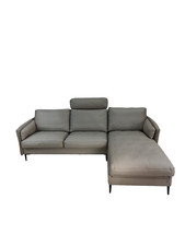 Erpo Premium-Sofa C820 – Longchair, Touch-Motor, Echtleder