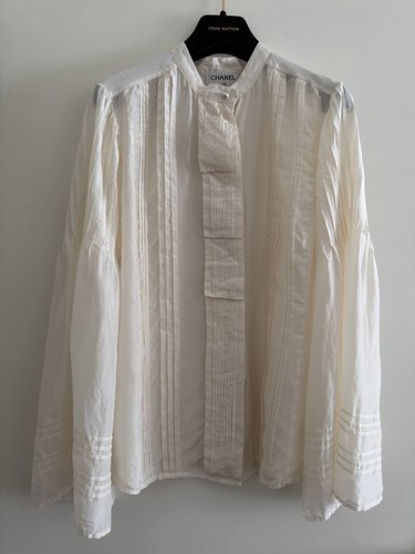 Weiße chanel bluse - weiße, chanel-bluse