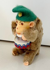 mechanischer Spielzeug Affe mit Trommel - original von carl mit Karton - selten