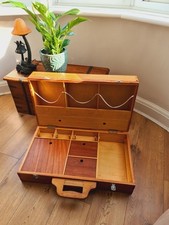 Vintage Holztruhe Kurzwaren