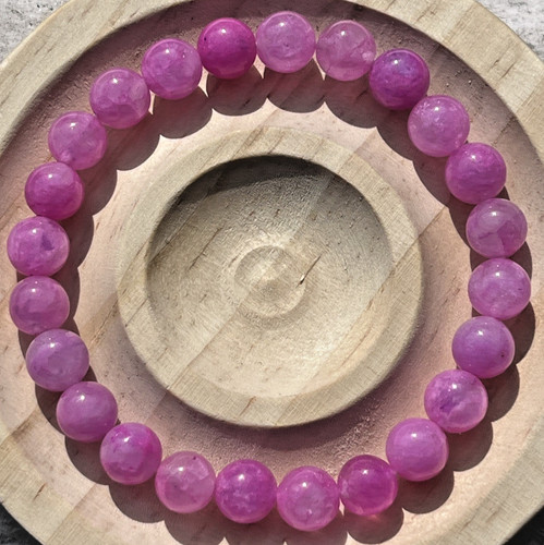 Pink rosa jade - rosa, armband