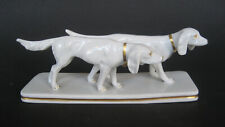 Zwei Jagdhunde, Porzellan, Metzeler & Ortloff, um 1920