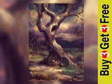 Alte knorrige Eiche hohl 5"x7"