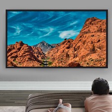 Große Projektionswand 130 Zoll Projektor 16:9 für Outdoor-Video-Projektoren Neu