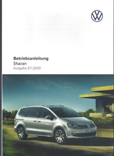 VW SHARAN 2 Betriebsanleitung 2020 Bedienungsanleitung Handbuch Bordbuch BA