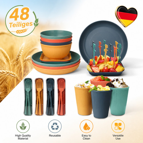 Geschirrset camping besteckset - geschirrset,