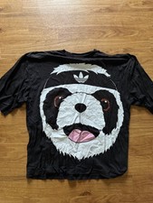 JEREMY SCOTT Adidas Originals PANDA BIG TEE Shirt 1Size 48" 2XL Black