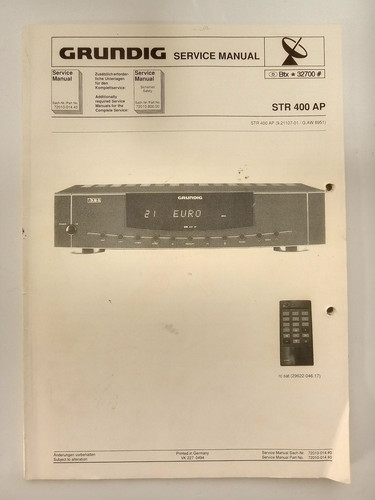 Grundig service manual - grundig,