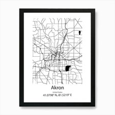 Akron, USA minimalistische