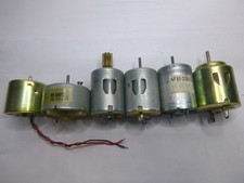 6-teiliges Konvolut Gleichstrom- Elektro- Motoren 0-24V mit 28-30mm Dm 25/35mm L