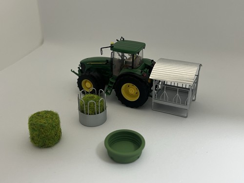 Heuraufe mit zubehör - heuraufe, 1:87