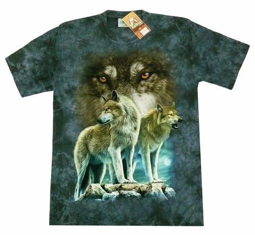 Shirt blau wolf geist rudel - blau,