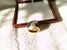  Goldfarbener Ring mit Steine Vintage/Oma  Wunderschön+Tolle Details