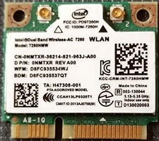 Intel AC 7260HMW Mini PCIe Dualband 2,4 G/5 GHz WLAN-Card Bluetooth 4.0