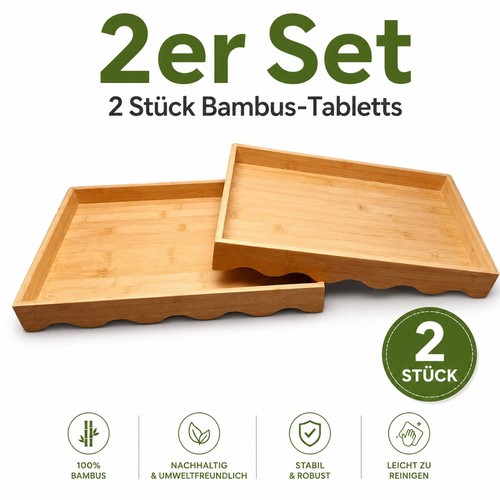Stück bambus serviertablett - 2,