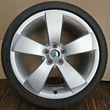 1 original Skoda Fabia II Roomster Alufelge 7x17 ET41, 5J7601025B Kentaur 205/40