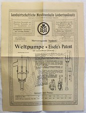 Originial werbeblatt landwirt - werbeblatt,
