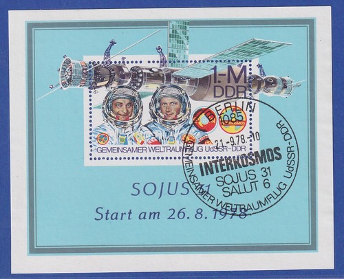 Ddr 1978 sowj raumflug - dt.-sowj.,