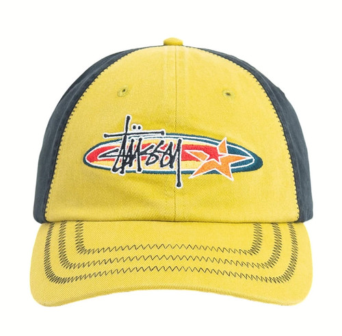 Stüssy oval star cap lime - star,