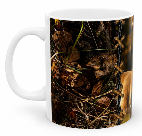 Deer camo mug 11oz - 11oz, hunting