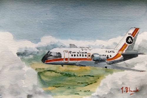 Original aquarell air - aquarell,
