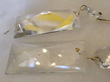 38 St Konische Kristallglas Stangen L 6,3cm, B 2,7  für Kronleuchter