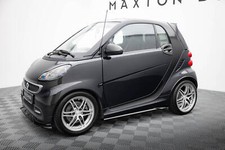 Seitenschweller Ansatz Cup Leisten passend für Brabus Smart Fortwo C451 FL schwa
