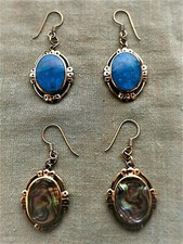 Ohrhänger,Bronze mit je 1