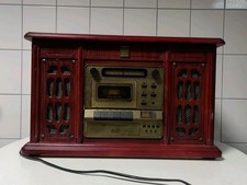 Stereoanlage Pacconi im Nostalgiestyle - CD , Tuner , Kassette , Plattenspieler 