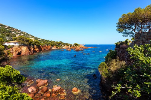 Wandbild esterel mediterrane - esterel,