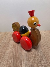 Ente zum Nachziehen / aus Holz