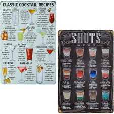 Cocktailschilder set stück - cocktailschilder,