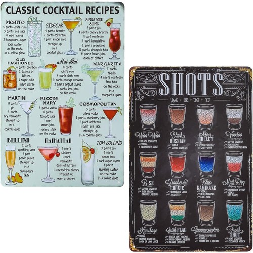 Cocktailschilder set stück - set, 2