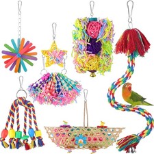Bunte Vogelspielzeug-Set - 6er