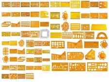 ROTRING ZEICHEN SCHABLONEN ARCHITEKT ELEKTRO SANITÄR MÖBLIERUNG u.v.m. AUSWAHL!!
