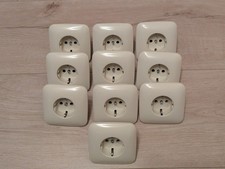Busch Jaeger Steckdosen 20 EUJ-212, 10 Stk cremeweiss gebraucht