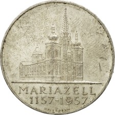 [#524230] münze, Österreich, 25 Schilling, 1957, SS, Silber, KM:2883