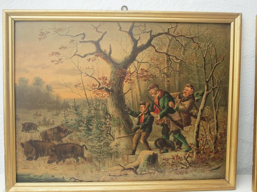 Jagdbild wilderer und wild - wilderer,