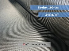 Carbongewebe köper 245g - 245g/m²,