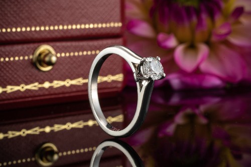 Cartier solitär ring - 1895, mit