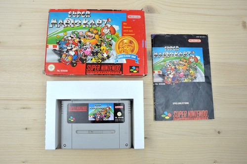 Snes super mario kart - -,