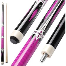 Pool Queue, 58 Zoll Billard Queue Hardwood Pool Cue 13mm Spitzen für Professi...