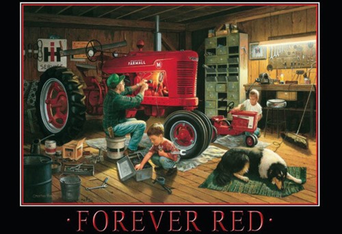 Blechschild farmall forever - blechschild,