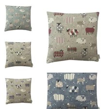 Iliv Stoff Baa Baa Schafe Lämmer mehrfarbig Angebot handgefertigt UK Kissenbezug