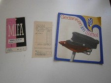 MIFA Herrenrad Modell 201, orig. Unterlagen: Prospekt, Rechnung, Garantie, 1970