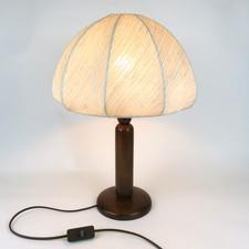 Wooden fabric table lamp - &,