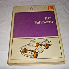 " Kfz Fahrwerk "DDR Fachbuch, Lehrbuch, DDR, 1982-Wartburg-Trabant-KFZ Schlosser